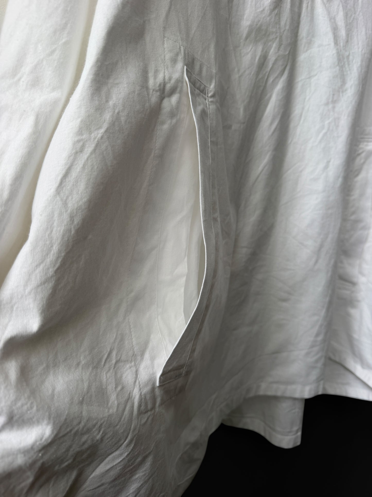 Vintage 1990s White Overhead Smock Jacket White