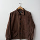 Brown French Chore Jacket 60s Style Cotton Twill Reworked