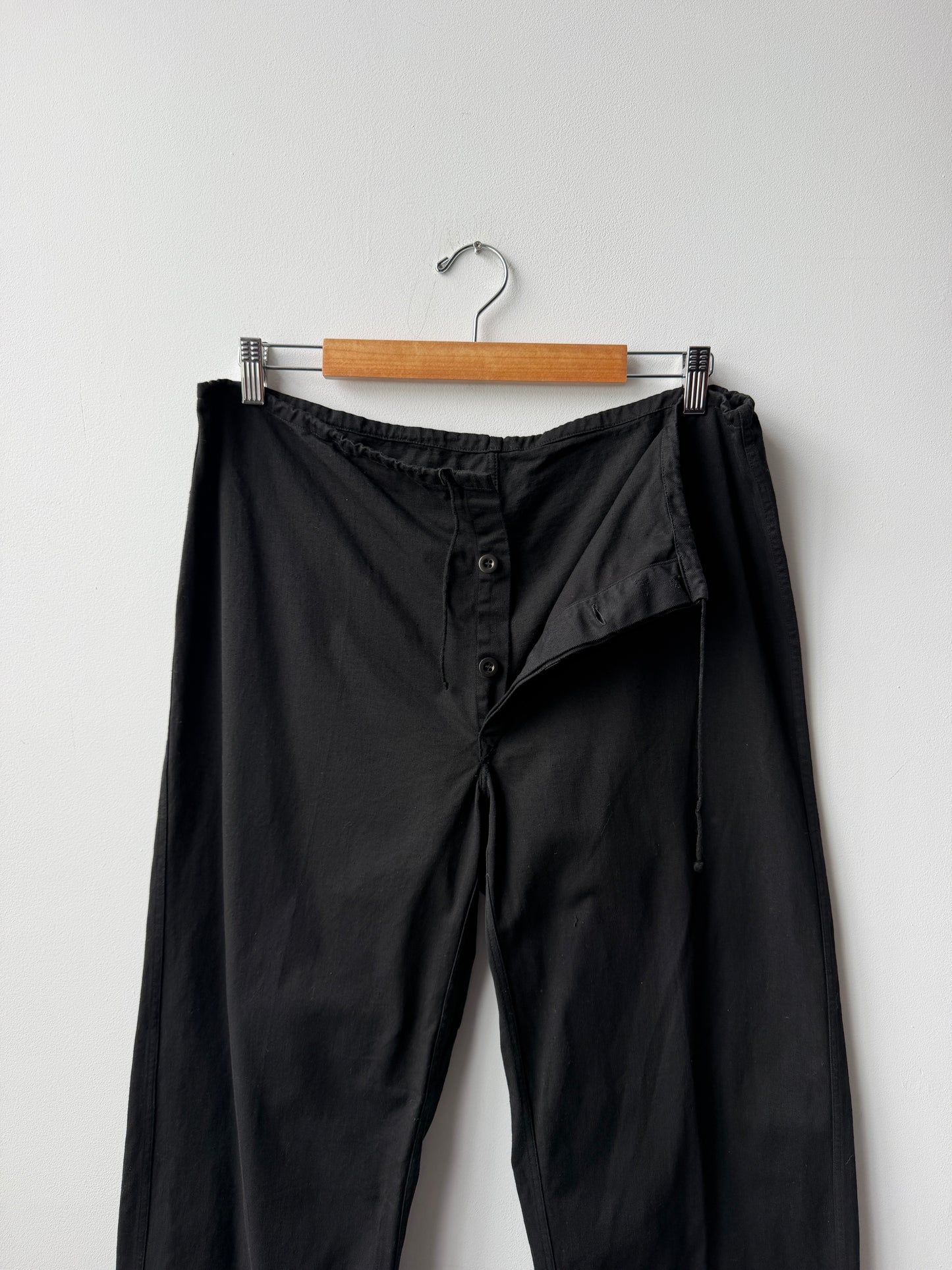 Vintage Charcoal Black Workwear Pants