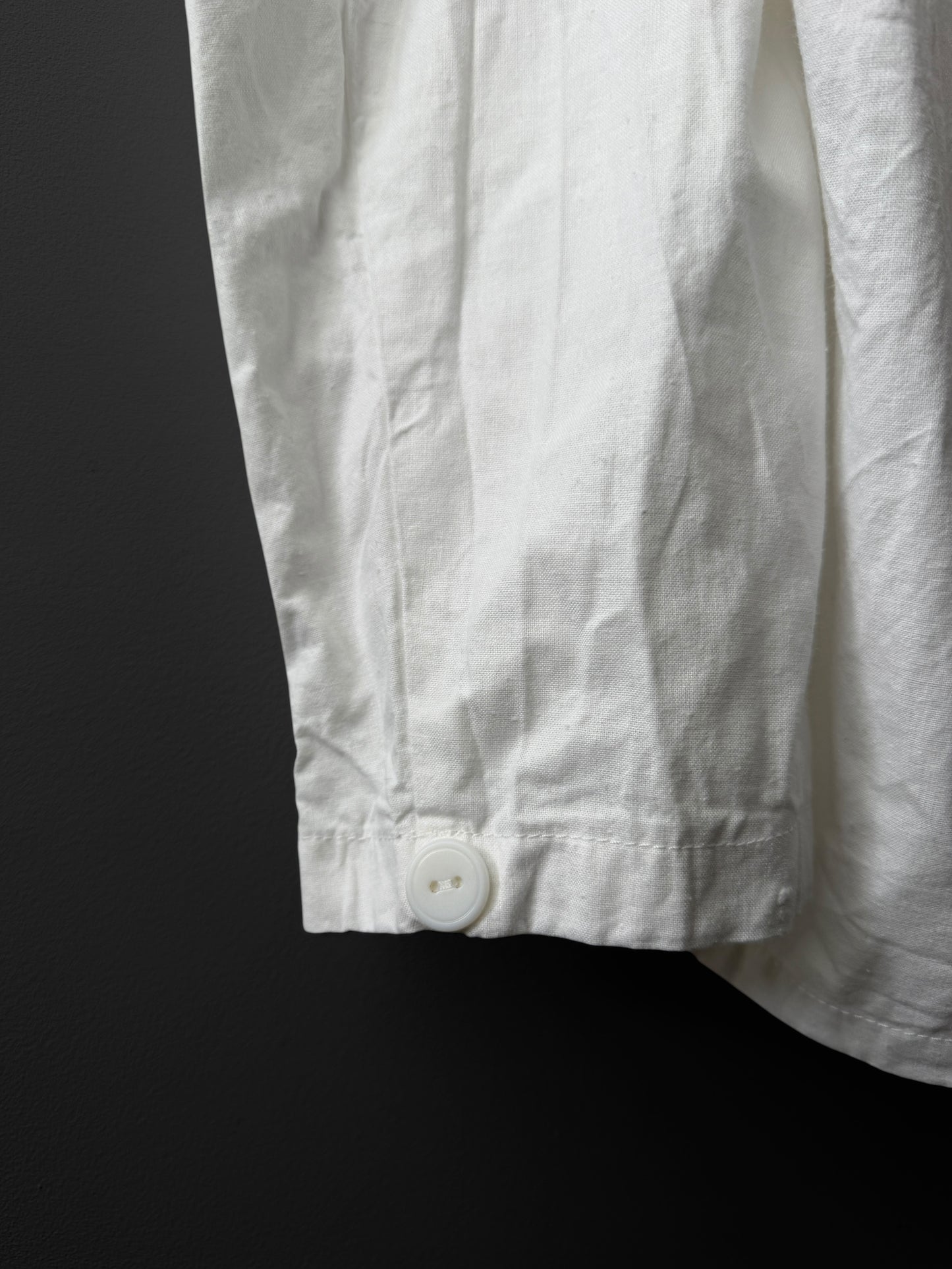 Vintage 1990s White Overhead Smock Jacket White