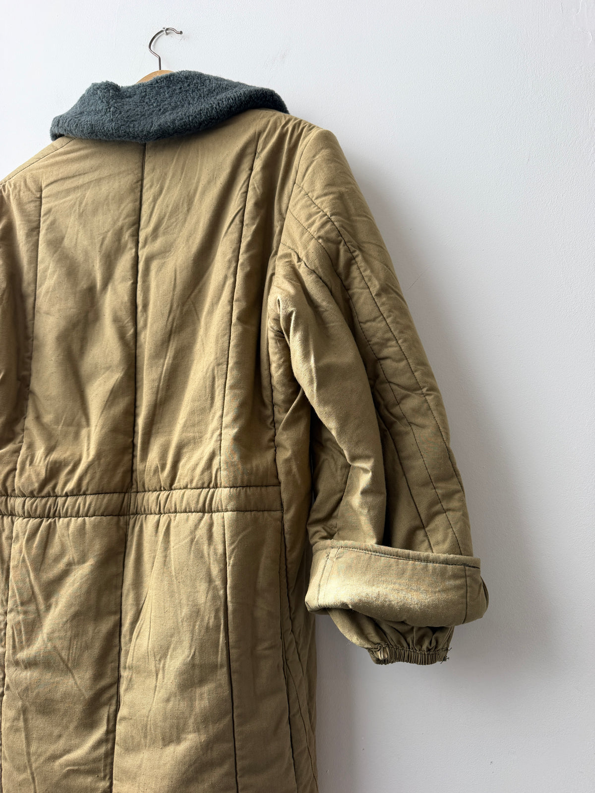 Vintage Cotton 1960s Parka Liner Camel