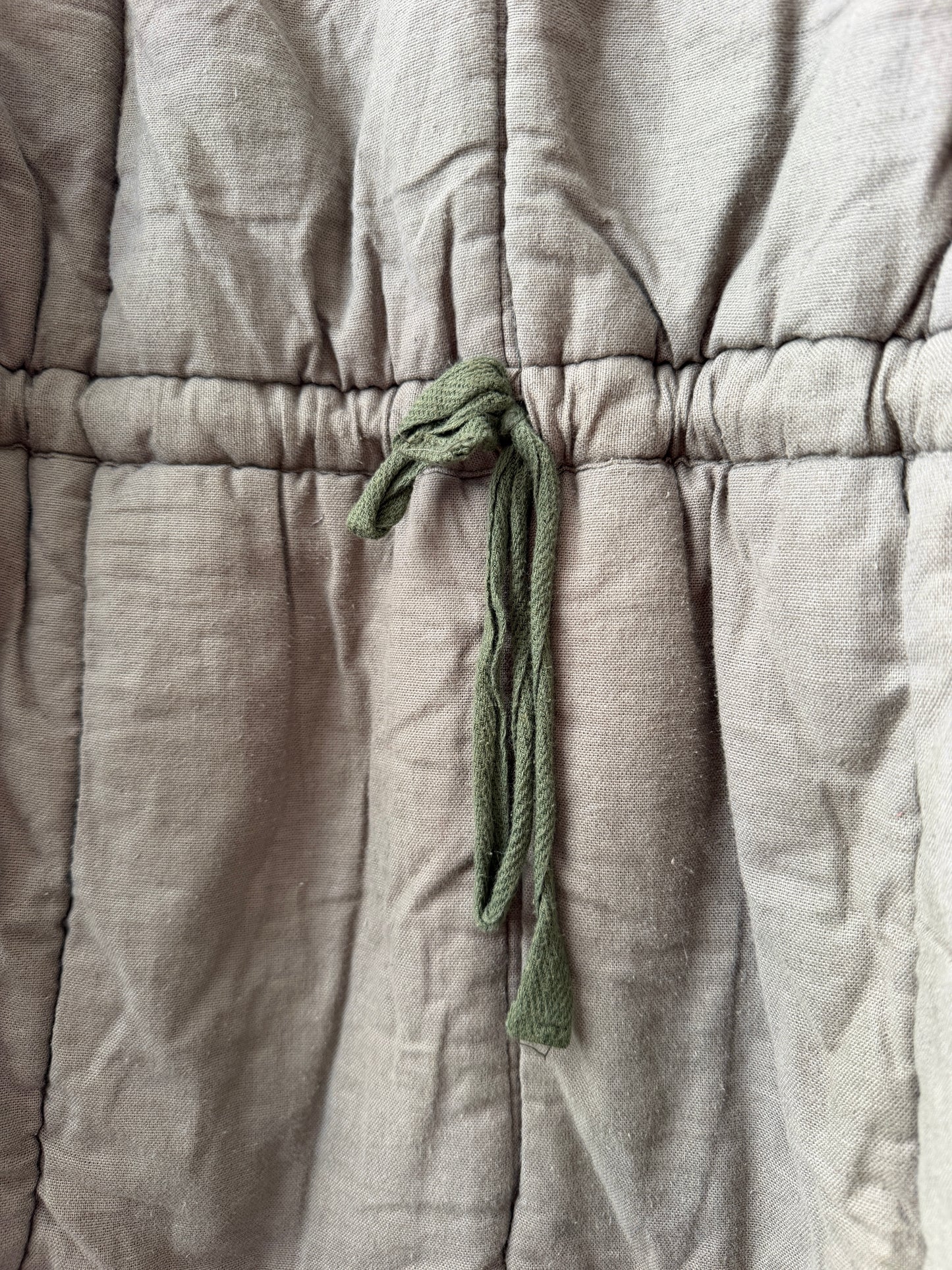 Vintage Cotton 1960s Parka Liner Khaki