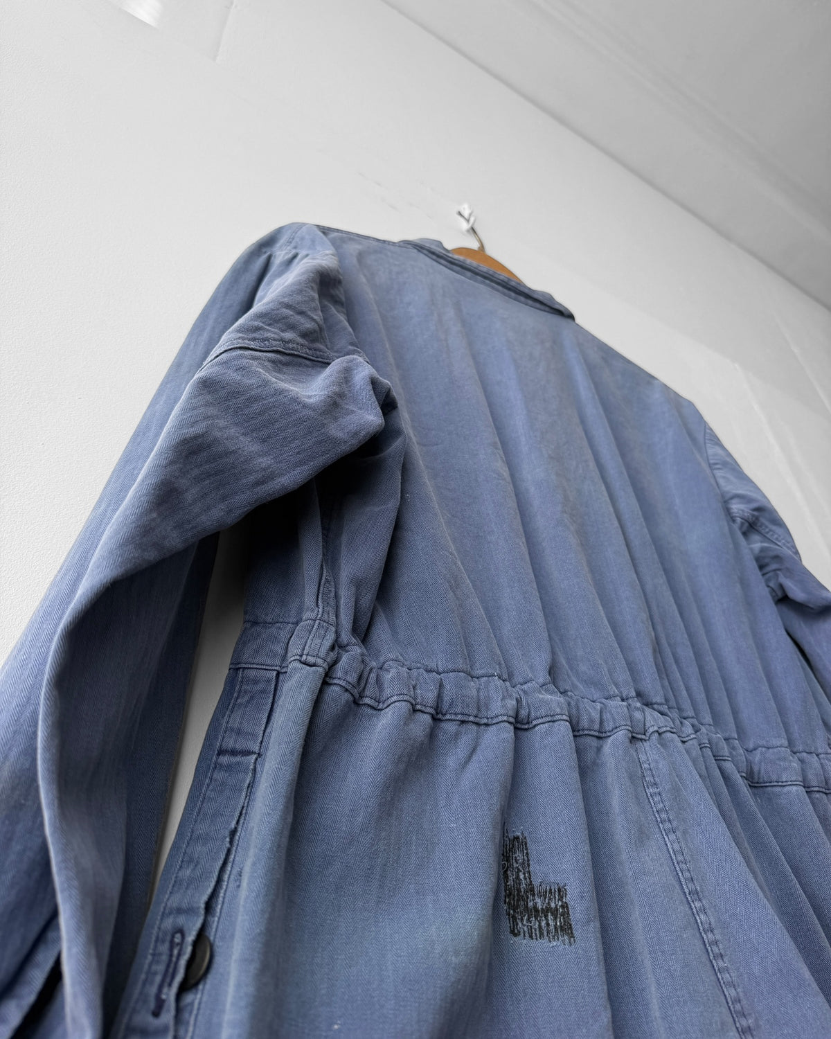 Vintage Repaired Workwear Jumpsuit Blue