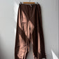 Vintage Cotton Drawstring Brown Military Pants Reworked