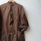 Vintage Brown Herringbone Chore Jacket Nehru Mandarin Collar