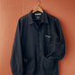 WOLF x Cloud Coffee Orange Stitch Black Chore Jacket