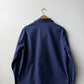 Vintage French Chore Jacket Reworked Contrast White Stitch