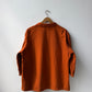 Vintage Artist Smock Pullover Top Burnt Orange 3/4 Sleeve