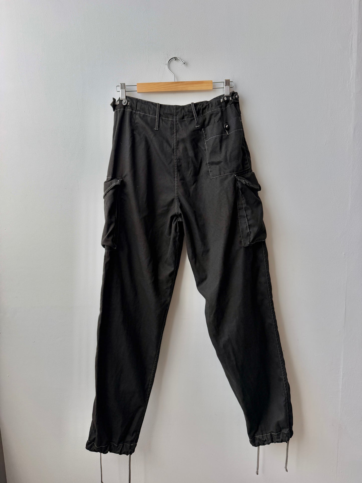 Vintage British Camo Trousers Charcoal Black