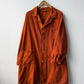 Vintage Duster Shop Coat Workwear Jacket Burnt Orange
