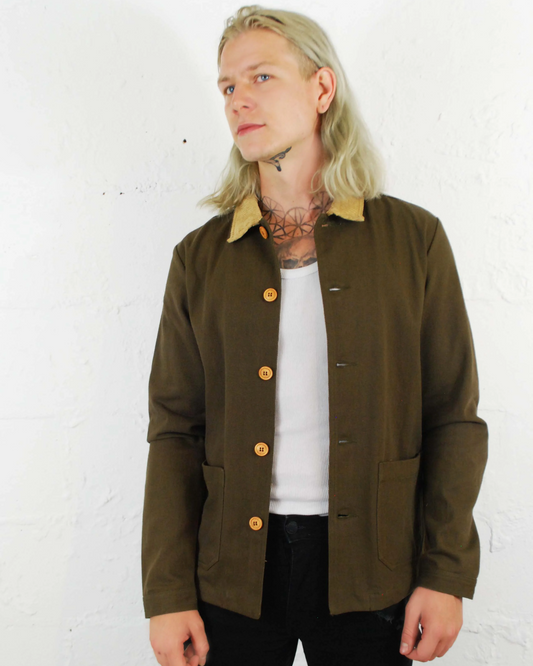 French Cotton Twill Chore Jacket Corduroy