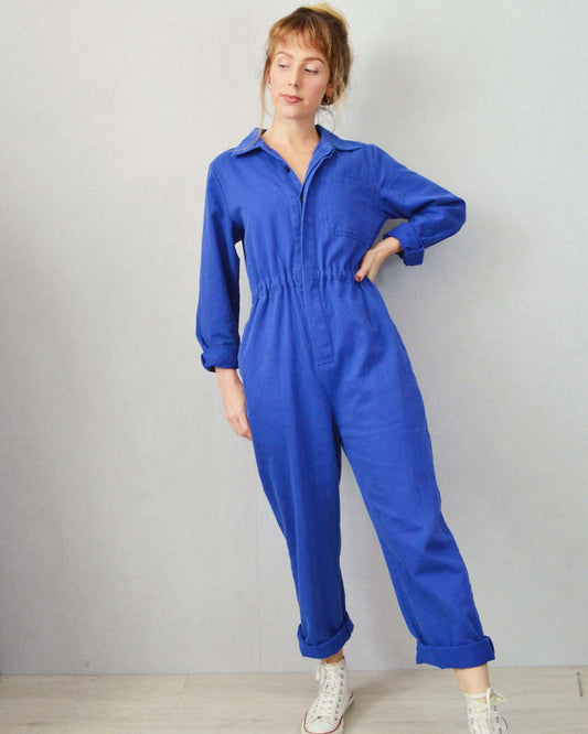 French Workwear Coveralls Herringbone