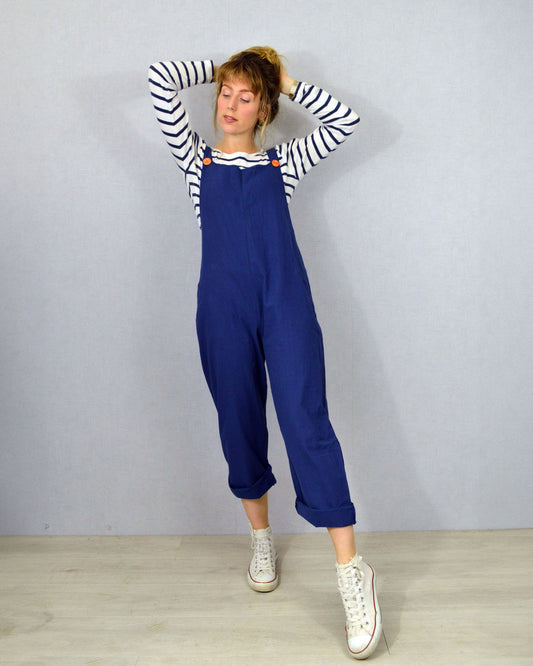 Lightweight Navy Cotton Dungarees Deadstock