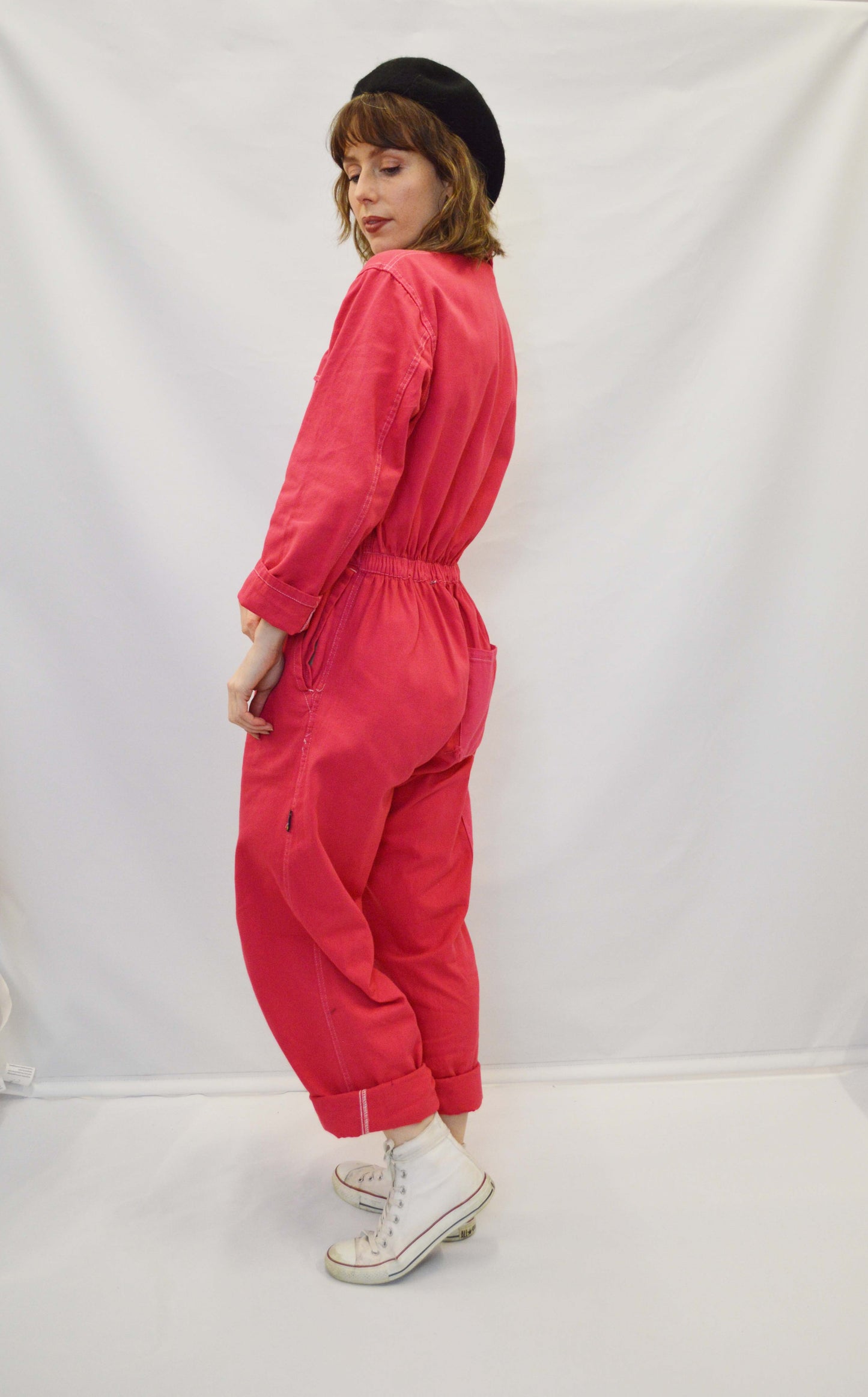 Vintage Jumpsuit Fuschia Pink