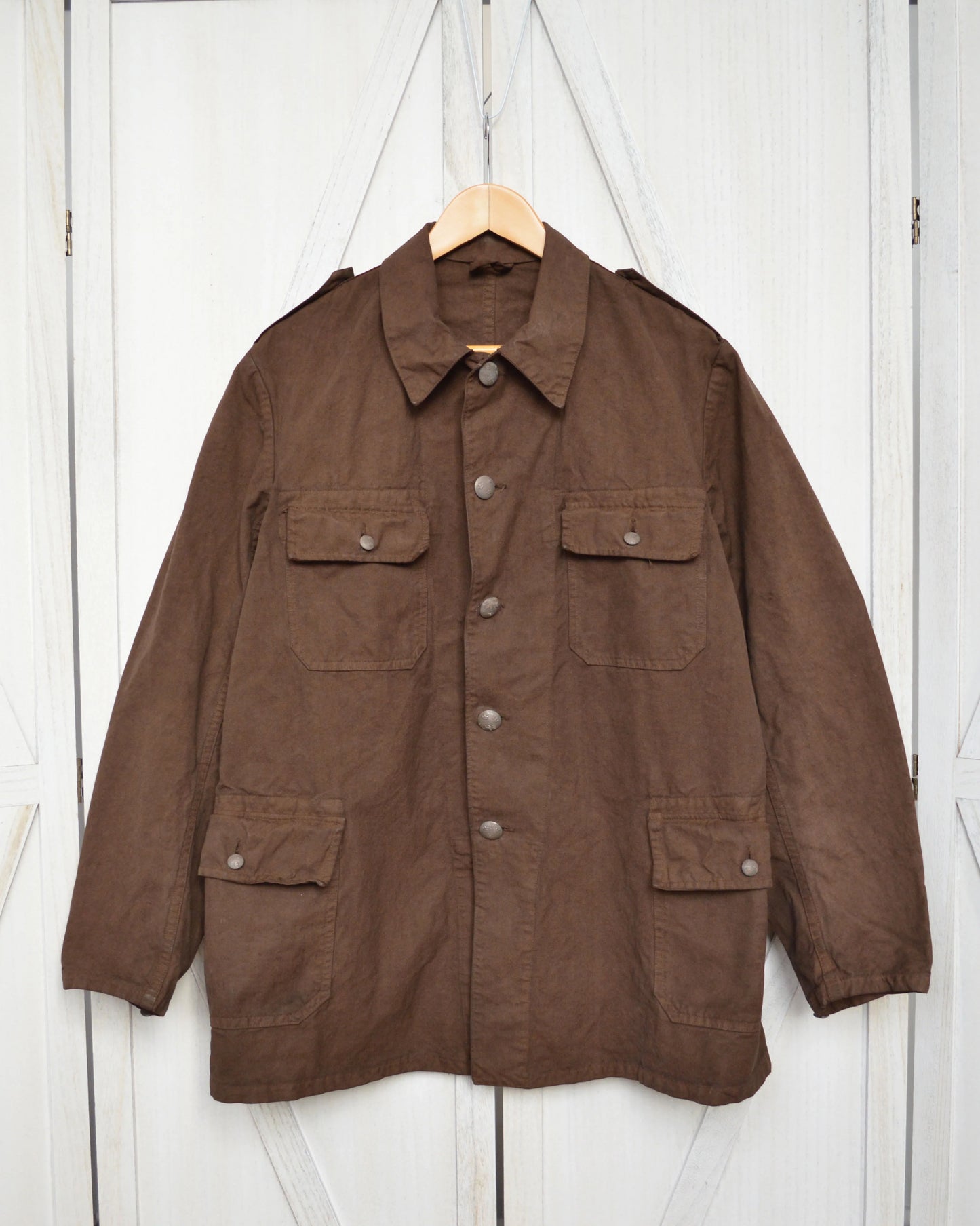 Vintage 60s Brown Canvas Jacket