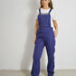 Vintage Soft Cotton Dungarees Denim Blue - XS