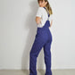 Vintage Soft Cotton Dungarees Denim Blue - XS