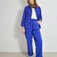 French Workwear 2 Piece Trouser Suit Bugatti Blue Cotton