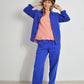 French Workwear 2 Piece Trouser Suit Bugatti Blue Cotton