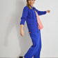 French Workwear 2 Piece Trouser Suit Bugatti Blue Cotton