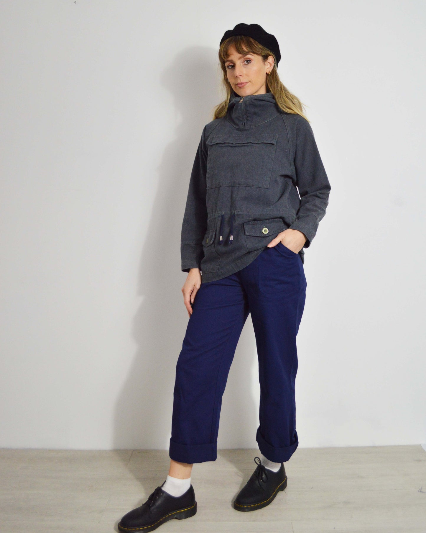 Rescue Orange Cadet Smock 1960er-Jahre-Stil OG Baumwoll-Canvas