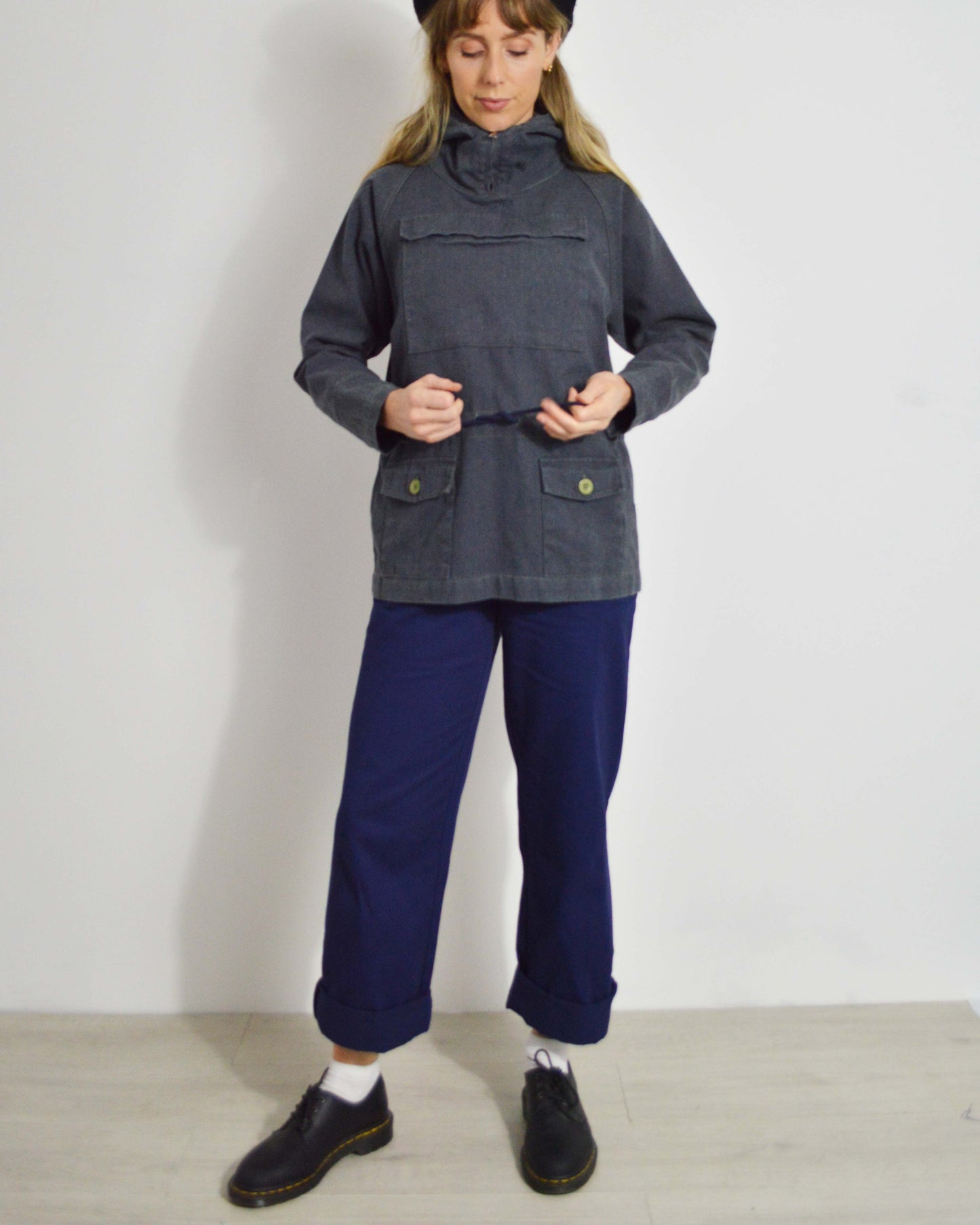 Rescue Orange Cadet Smock 1960er-Jahre-Stil OG Baumwoll-Canvas