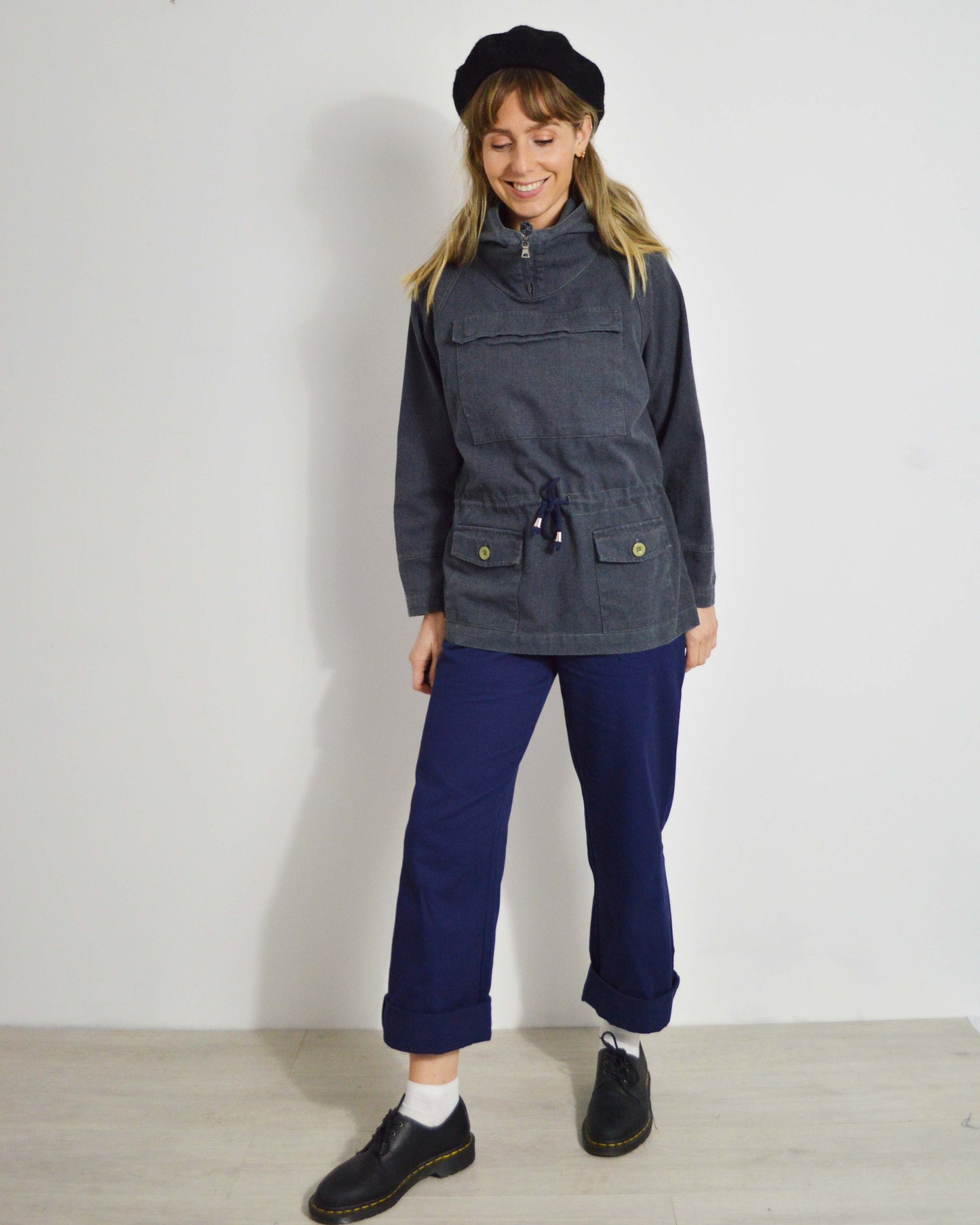 Rescue Orange Cadet Smock 1960er-Jahre-Stil OG Baumwoll-Canvas