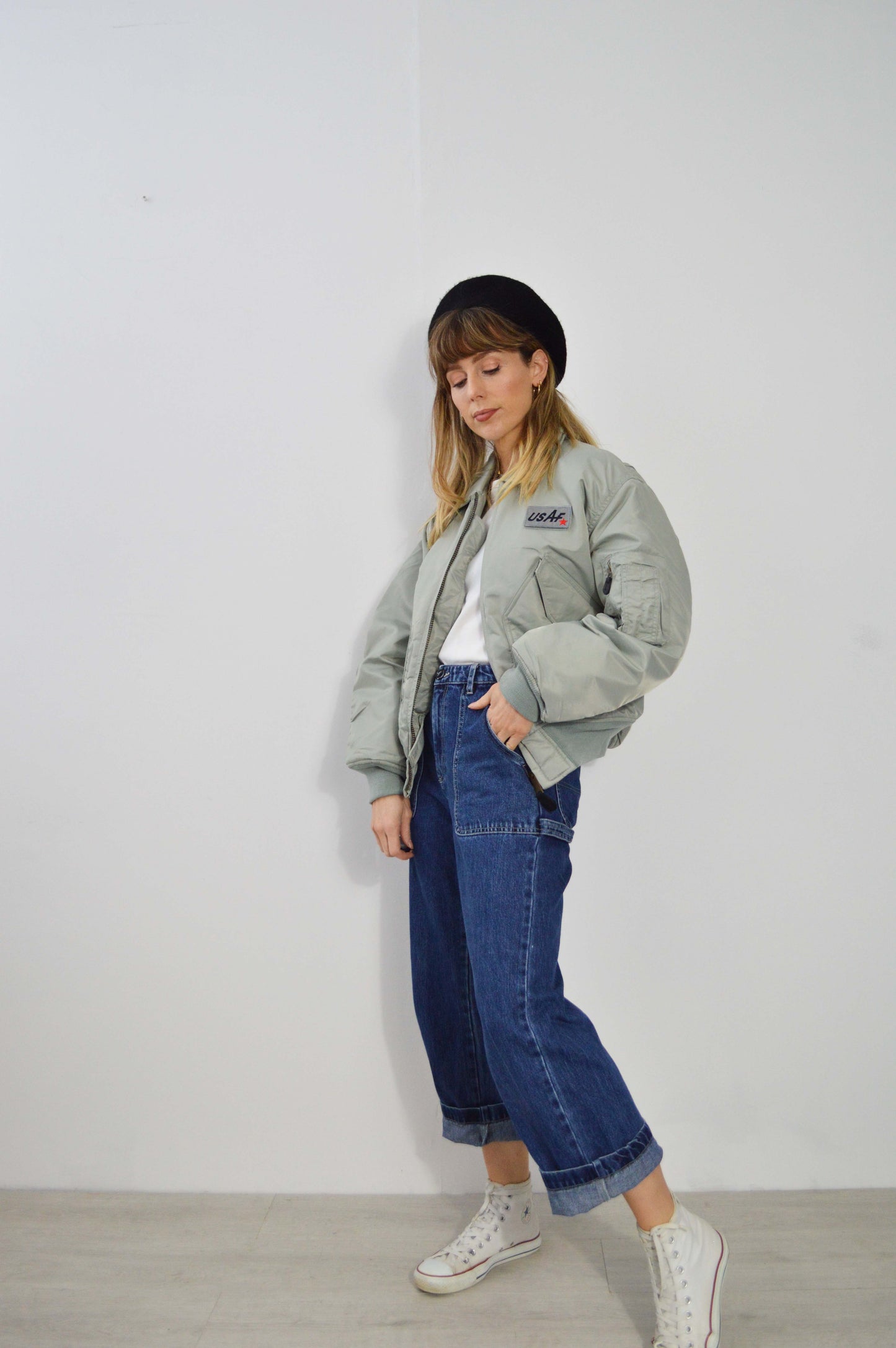 Vintage USAF Flying Jacket 1995 MA2 Grey