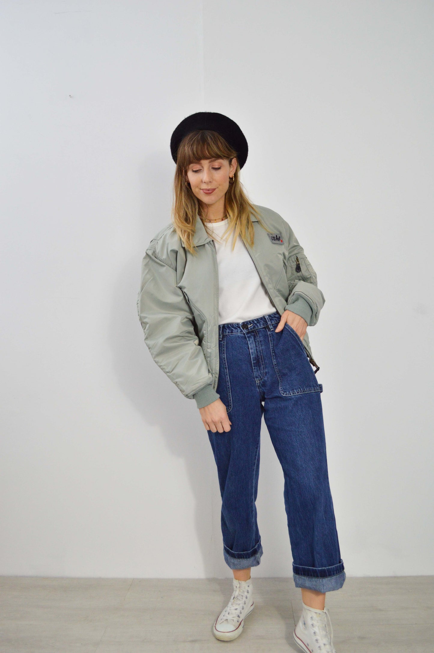 Vintage USAF Flying Jacket 1995 MA2 Grey