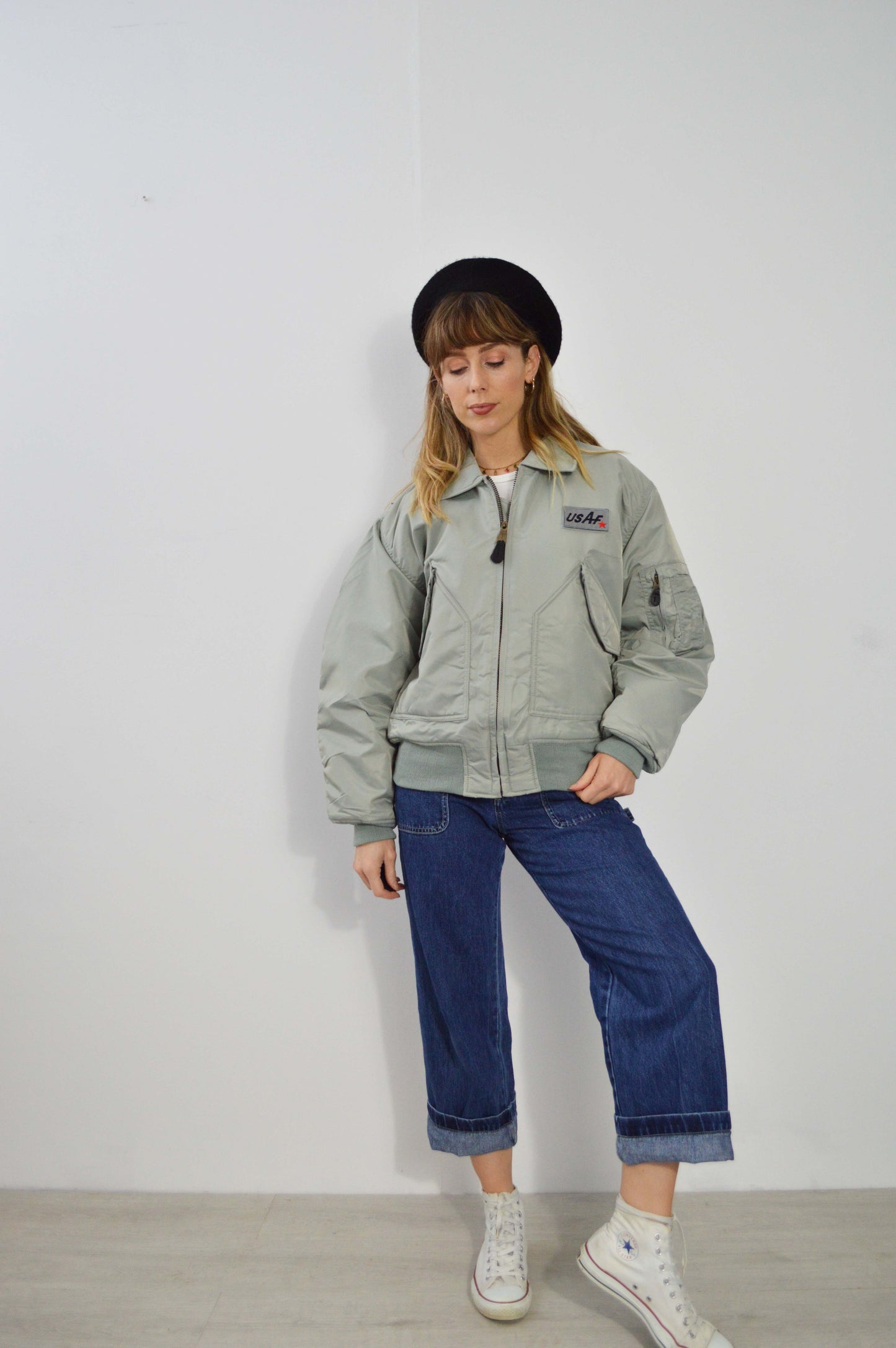 Vintage USAF Flying Jacket 1995 MA2 Grey