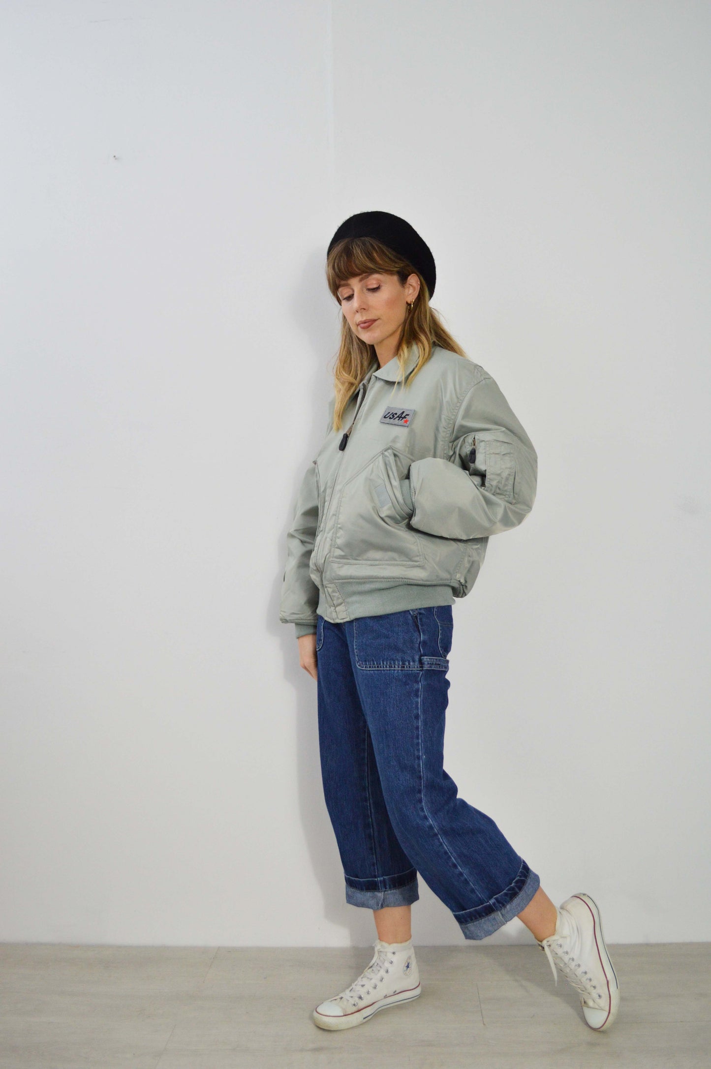 Vintage USAF Flying Jacket 1995 MA2 Grey