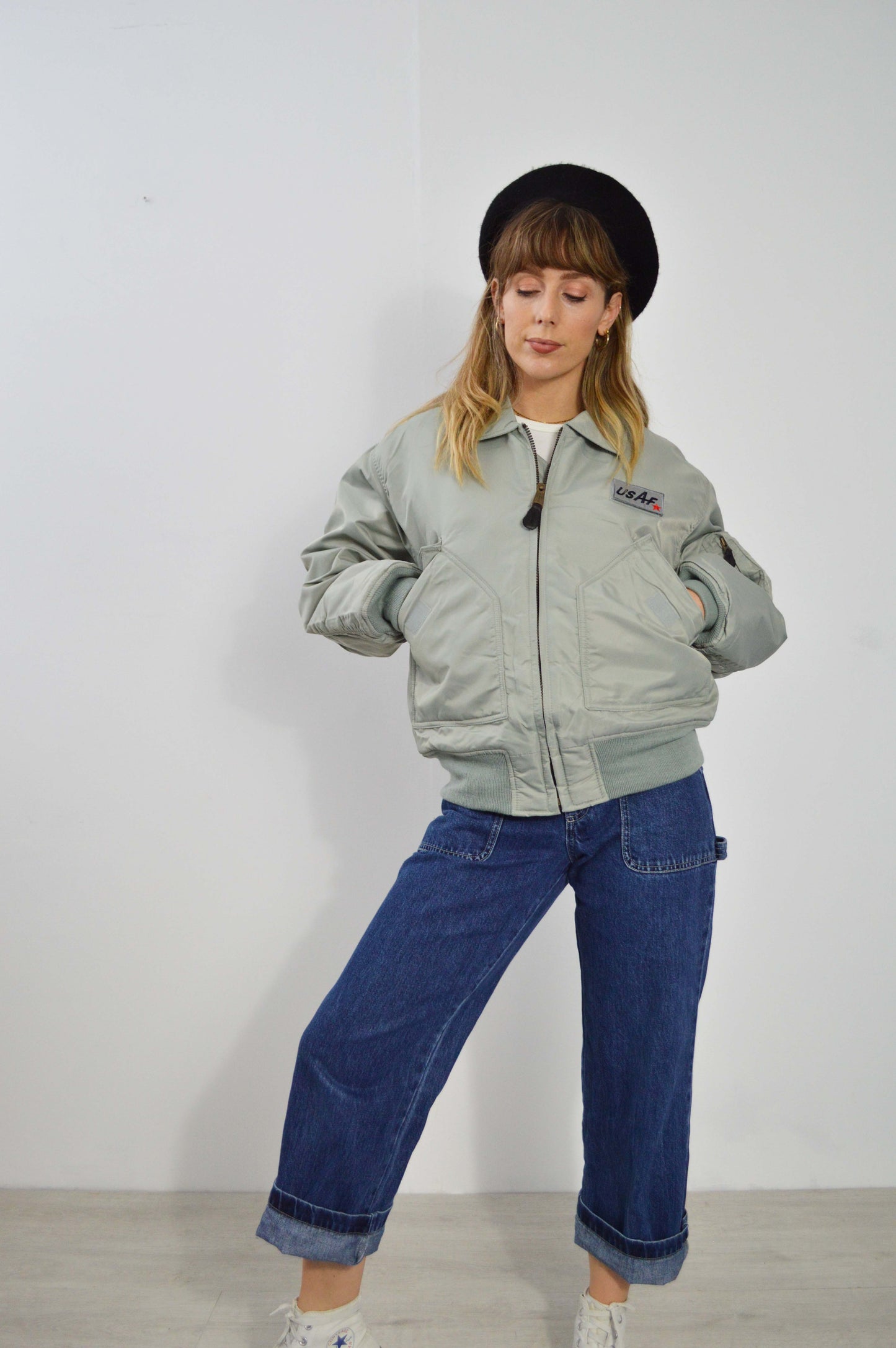 Vintage USAF Flying Jacket 1995 MA2 Grey