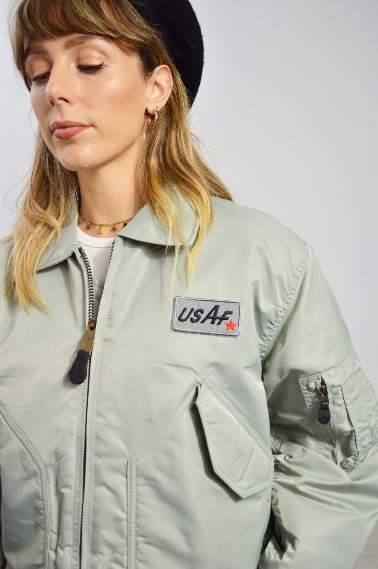Vintage USAF Flying Jacket 1995 MA2 Grey