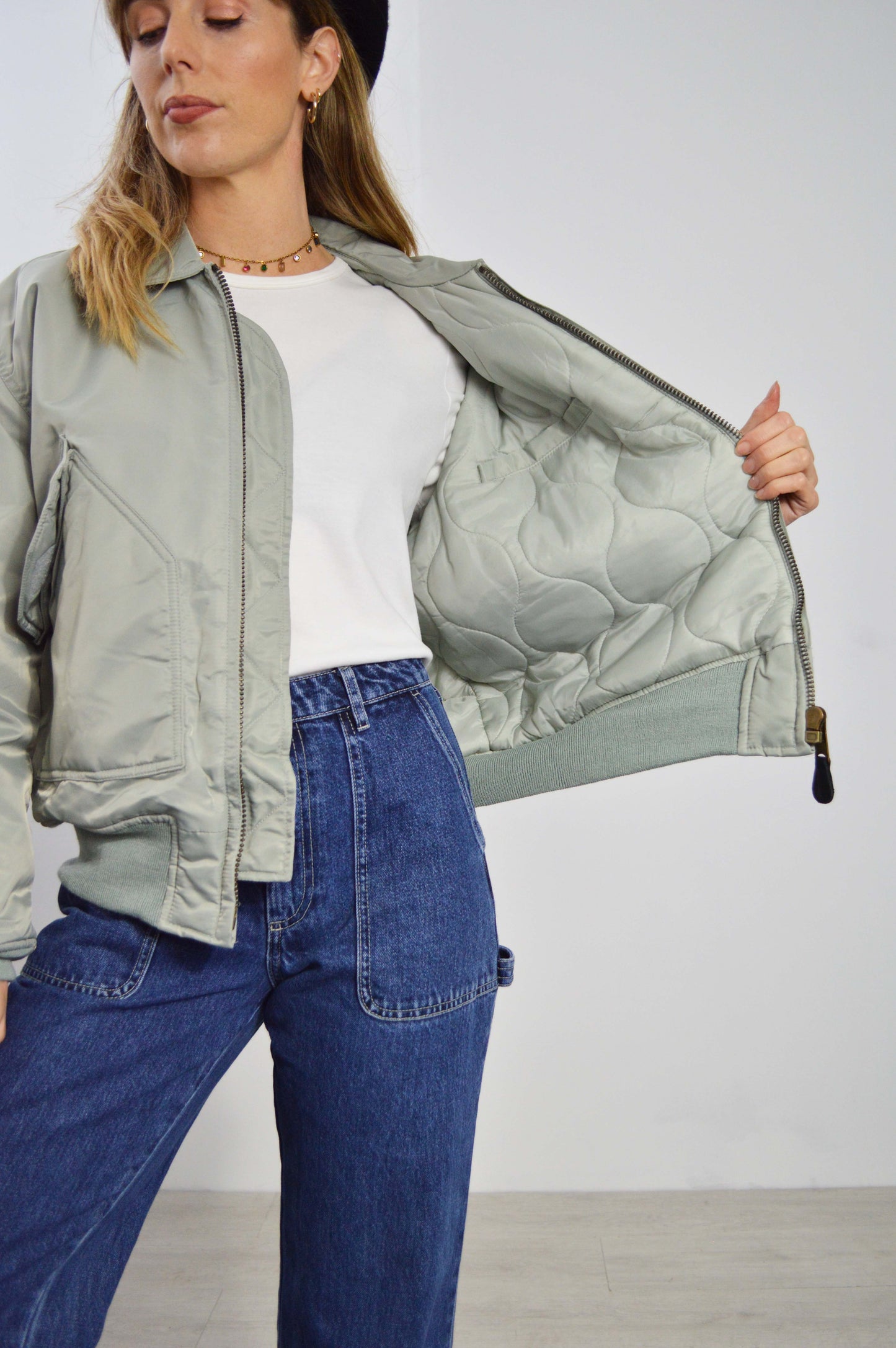 Vintage USAF Flying Jacket 1995 MA2 Grey