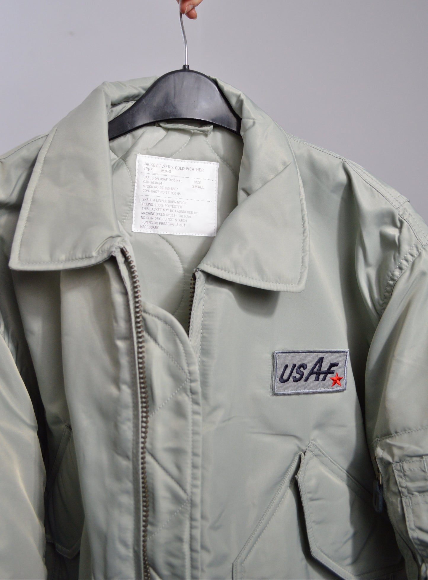 Vintage USAF Flying Jacket 1995 MA2 Grey