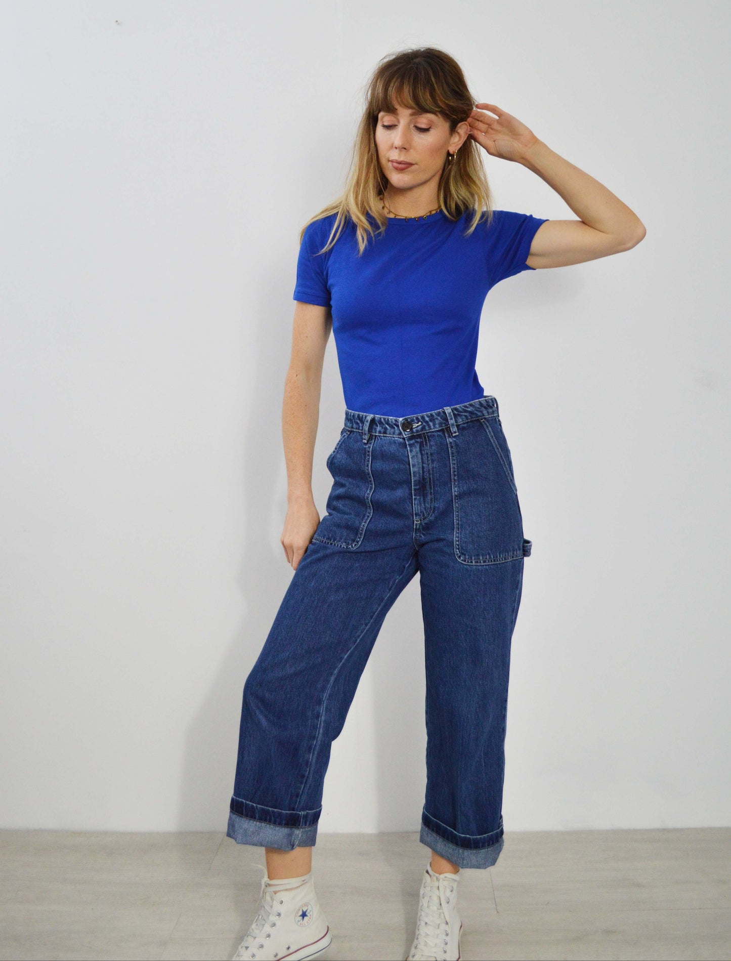 Vintage 1987 French Cobalt Blue T-shirt