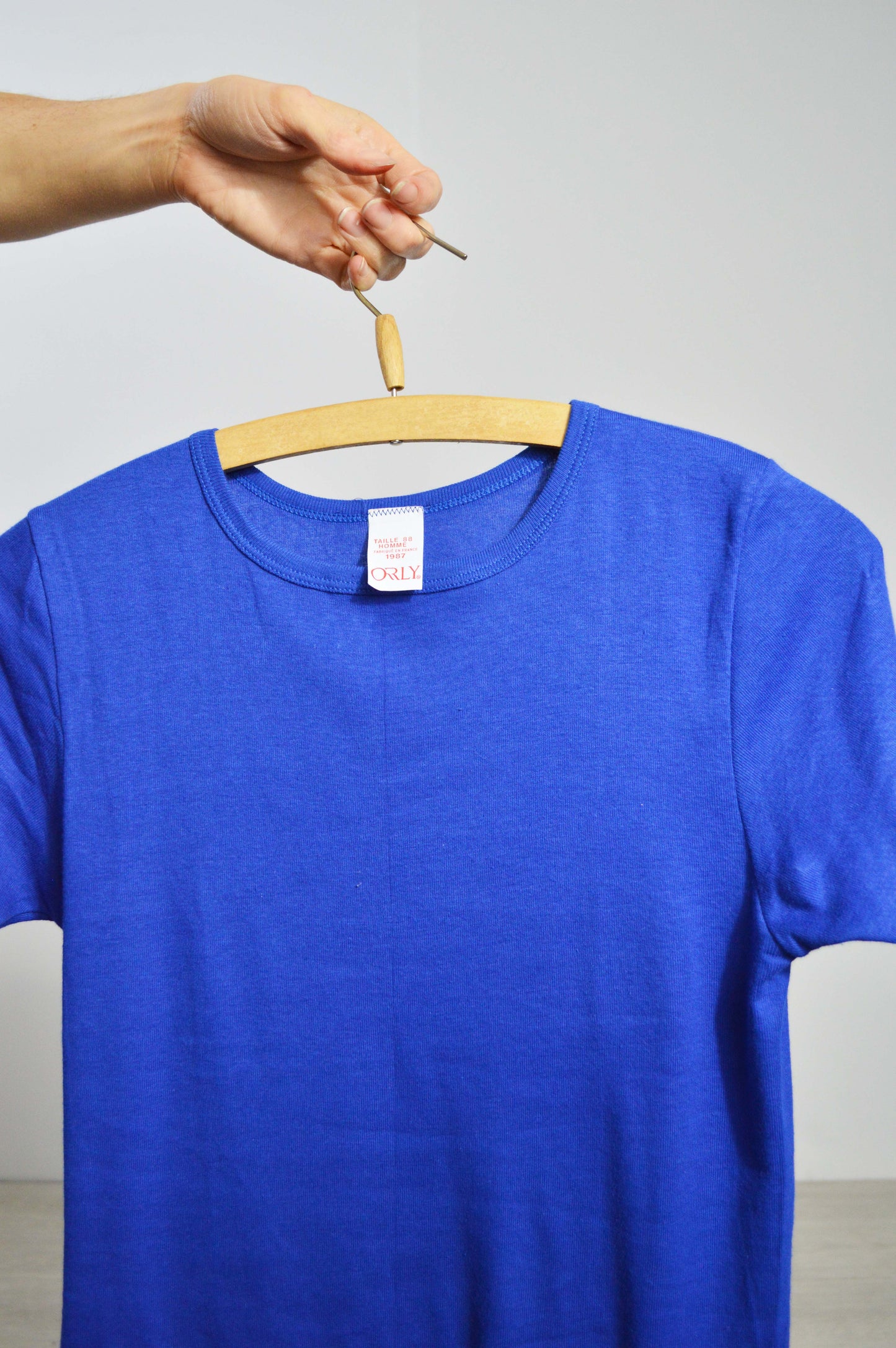 Vintage 1987 French Cobalt Blue T-shirt
