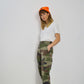 Vintage 90s French High Waisted Camo Trousers