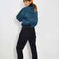 Vintage 90s Women's MA2 Cropped Flying Jacket Turquoise - XS