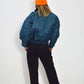 Vintage 90s Women's MA2 Cropped Flying Jacket Turquoise - XS