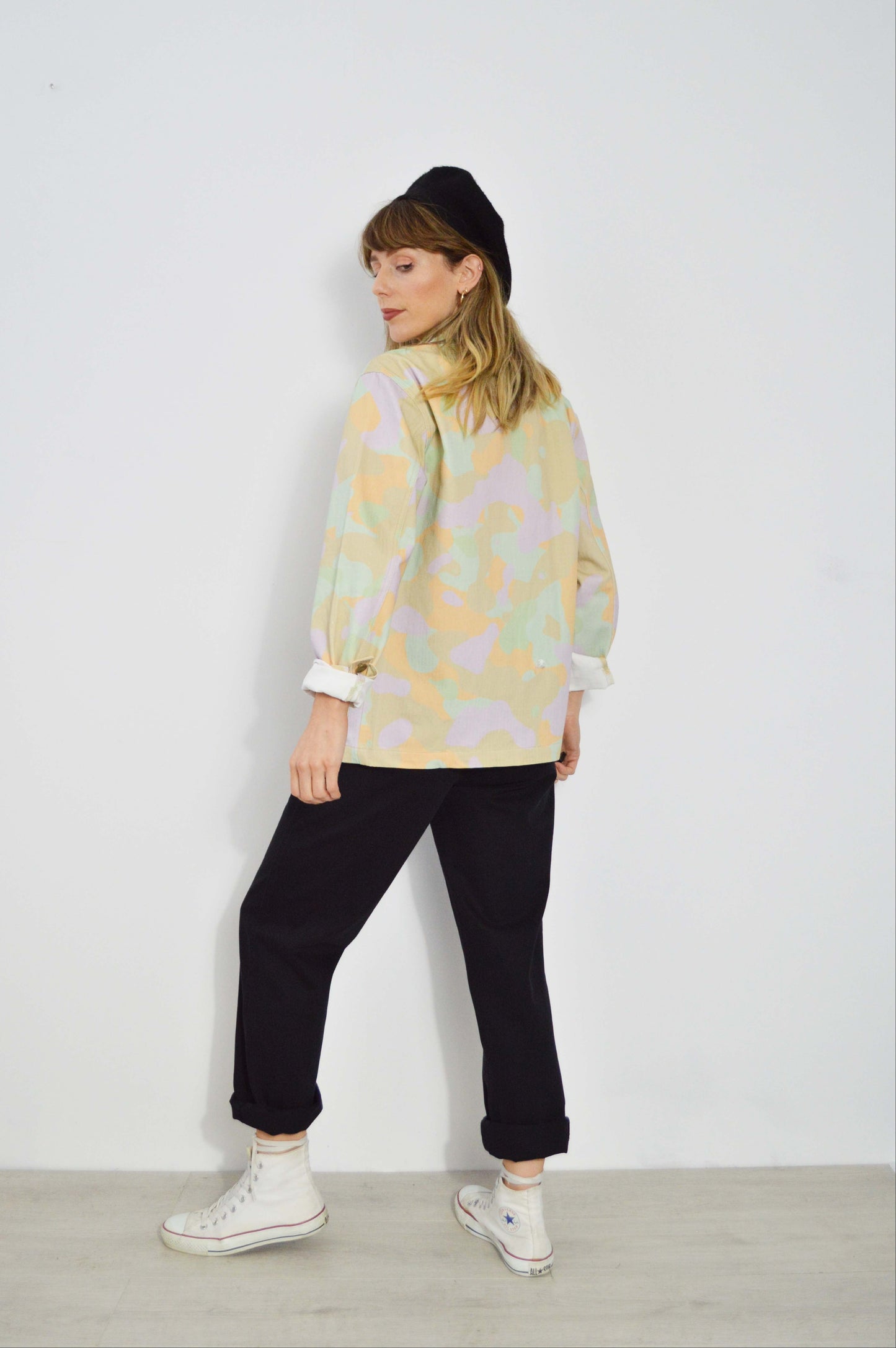 Herringbone Jungle Pastel Chore Jacket Camouflage