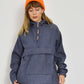 Unisex Vintage Pullover Thermal Anorak Hoodie Coat Handmade