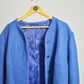 Vintage European Wool V-Neck Jacket Blue