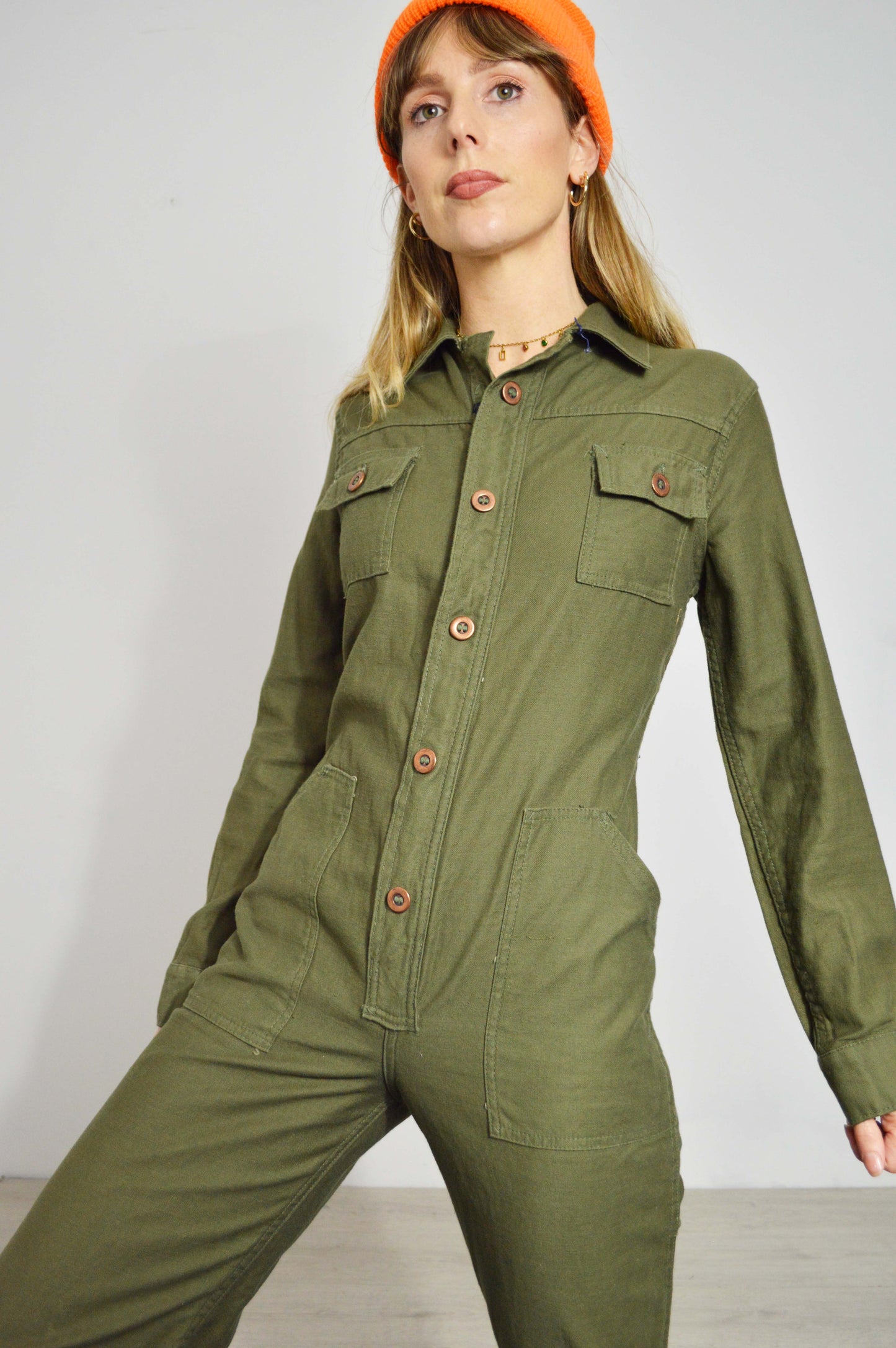 Vintage USA 1960er Ausgestellter Overall