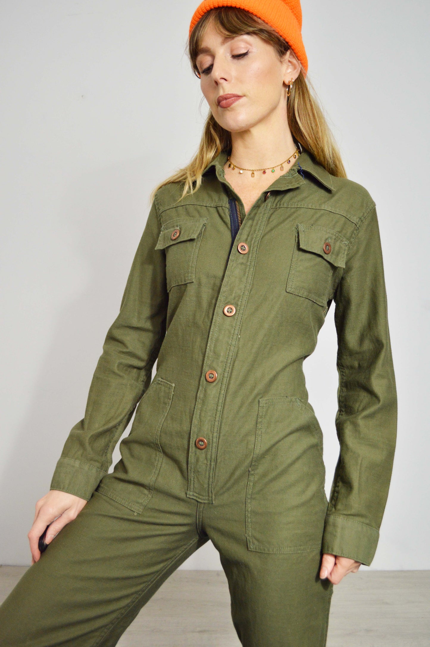 Vintage USA 1960er Ausgestellter Overall