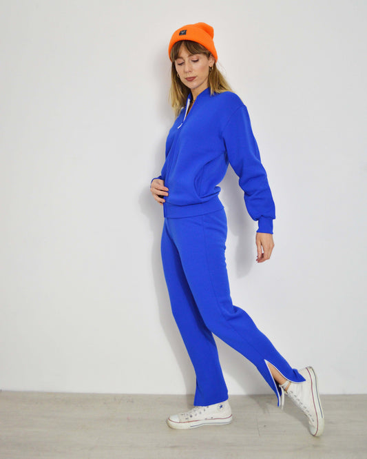 Vintage 1987 Cobalt Blue French Tracksuit