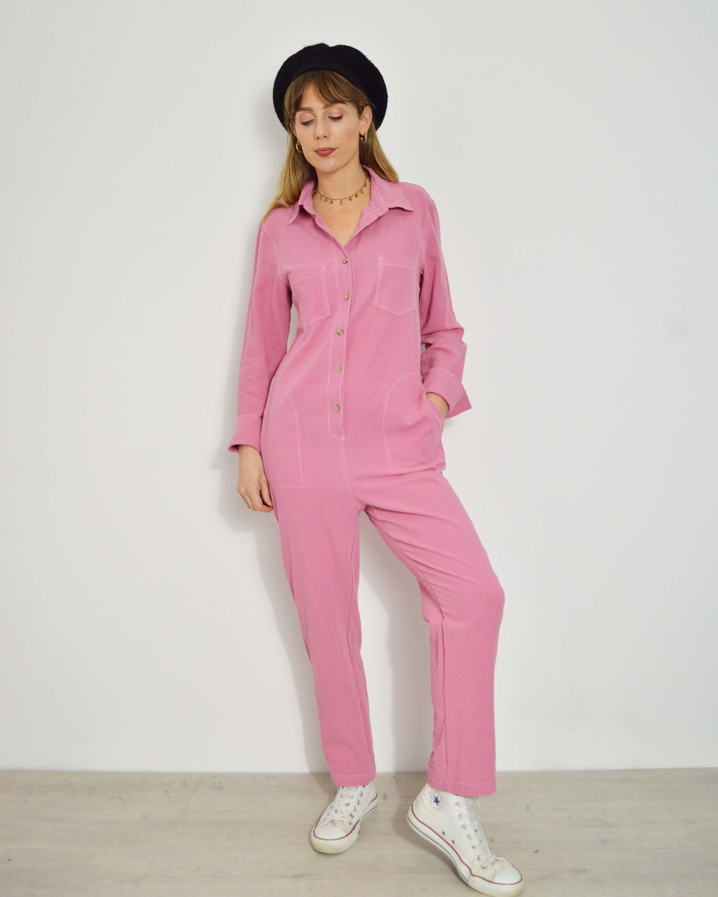 Vintage Lightweight Pastel Pink Jumpsuit