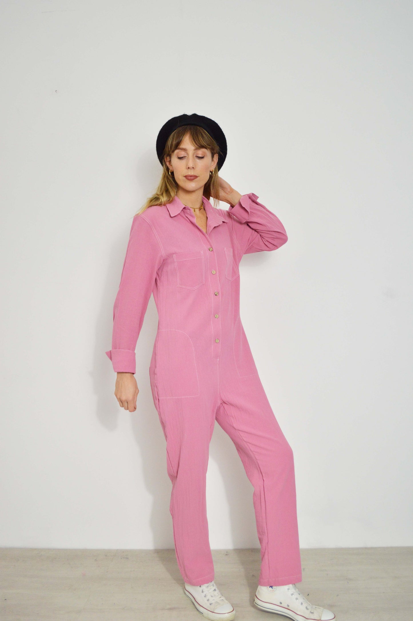 Vintage Lightweight Pastel Pink Jumpsuit