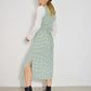 French Gingham Meadow Green Maxi Dress