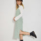 French Gingham Meadow Green Maxi Dress